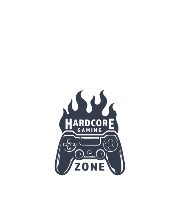 Hardcore Gaming minta fehér pólón