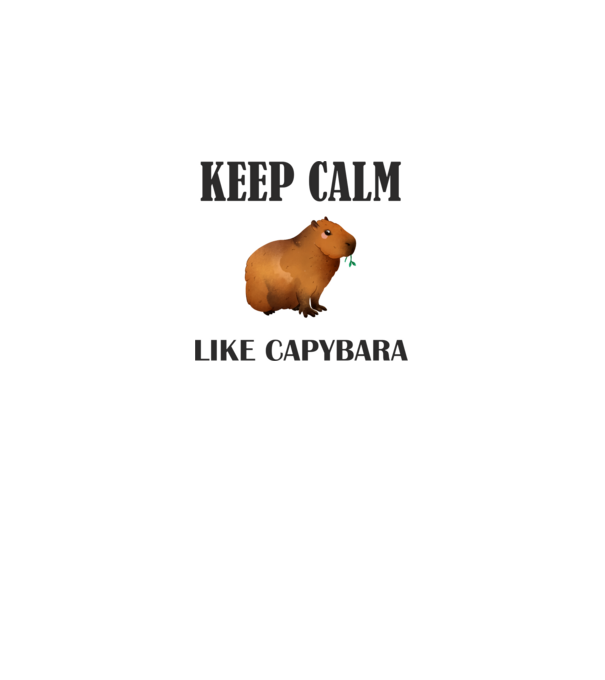 Calm Capybara 2 minta szürke pólón