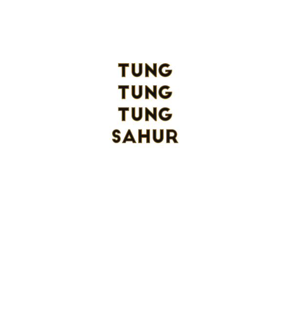 Tung tung tung Sahur minta fekete pólón