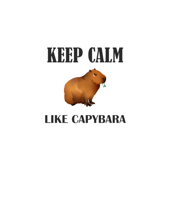 Calm Capybara 2 minta szürke pólón