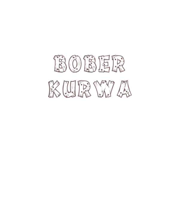 Bober Kurwa felirat minta fekete pólón
