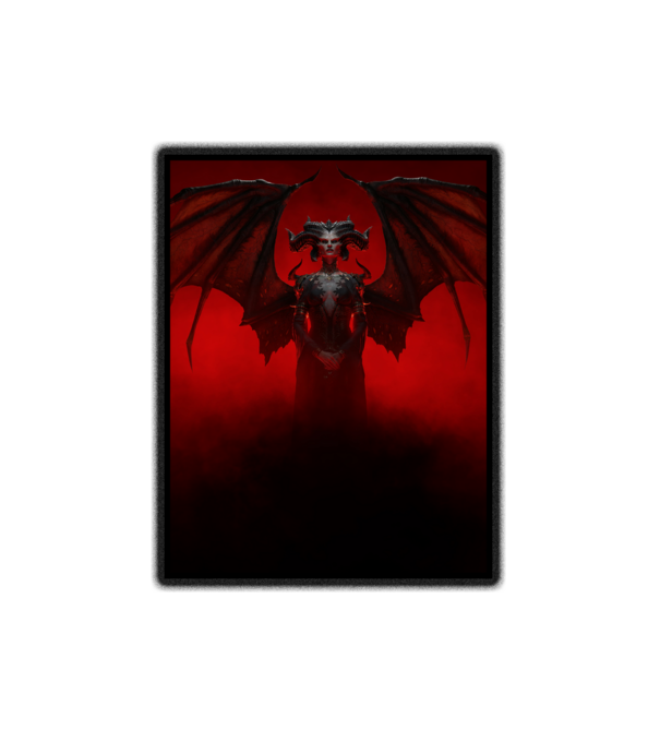 Diablo Lilith minta fehér pólón