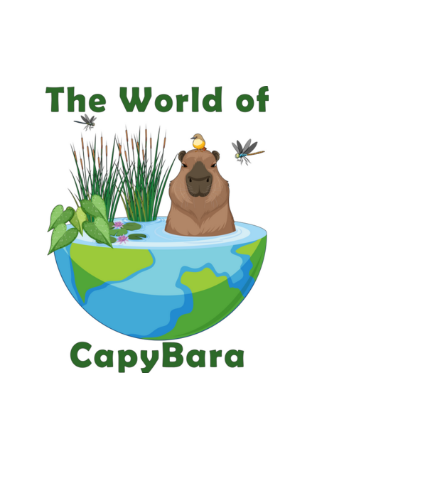 Capybara világ minta világoskék pólón