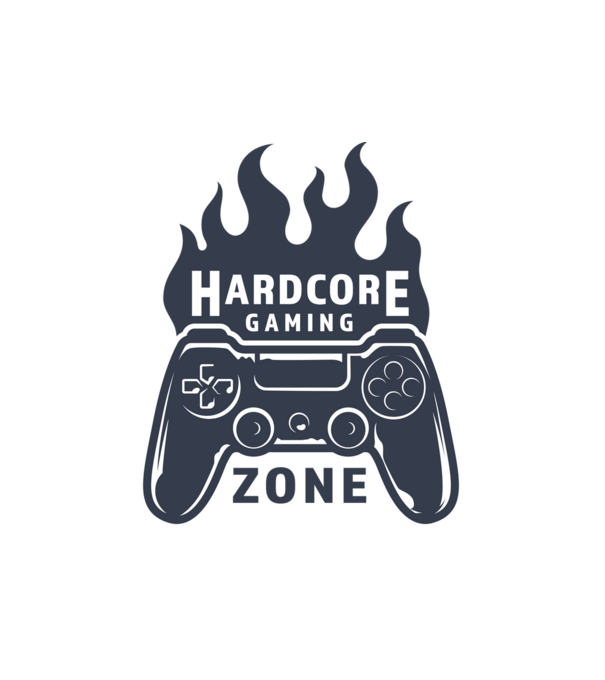 Hardcore Gaming minta fehér pólón