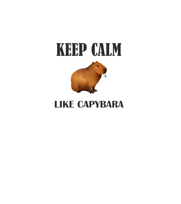 Calm Capybara 2 minta szürke pólón
