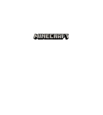 Minecraft logo minta fehér pólón