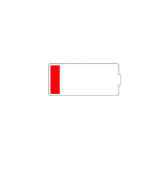 battery low minta fekete pólón