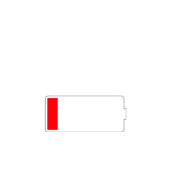 battery low minta fekete pólón