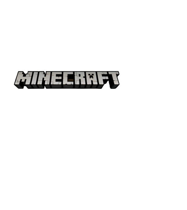 Minecraft logo minta fehér pólón
