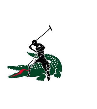 Lacoste Polo minta fekete pólón
