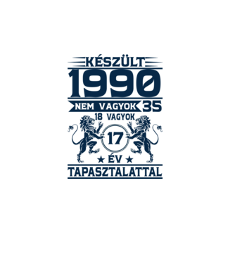 Készült 1990 minta rózsaszín pólón