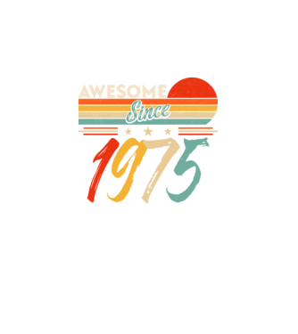 Awesome since 1973 minta fekete pólón