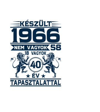 1966 minta fekete pólón