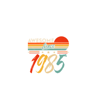 Awesome since 1985 minta fekete pólón