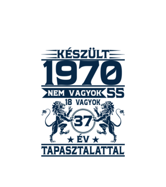 Készült 1970 minta fehér pólón