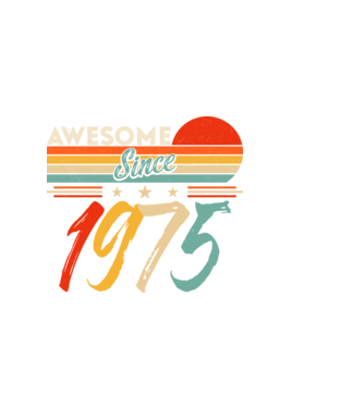 Awesome since 1973 minta fekete pólón