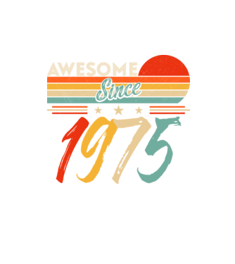 Awesome since 1973 minta homokszín pólón