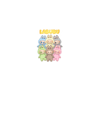 Labubu monsters minta fehér pólón