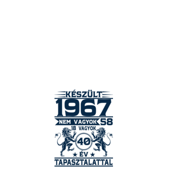 Készült 1967 minta fehér pólón