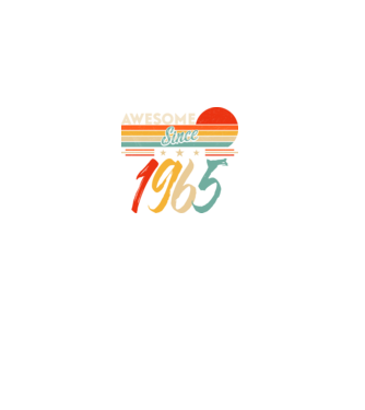 Awesome since 1965 minta fekete pólón