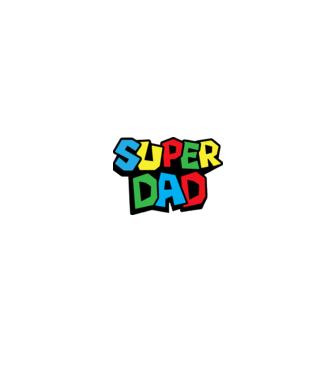 Super Dad minta fehér/piros pólón