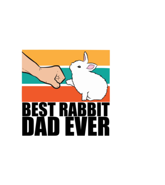 Best rabbit dad minta világos rózsaszín pólón