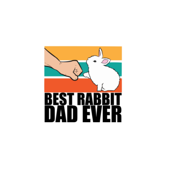 Best rabbit dad minta fehér pólón