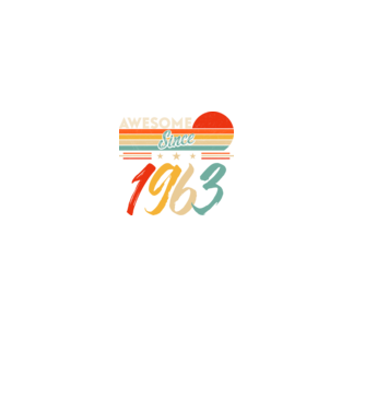 Awesome since 1963 minta fekete pólón