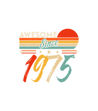 Awesome since 1973 minta homokszín pólón