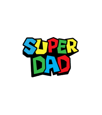 Super Dad minta fehér pólón