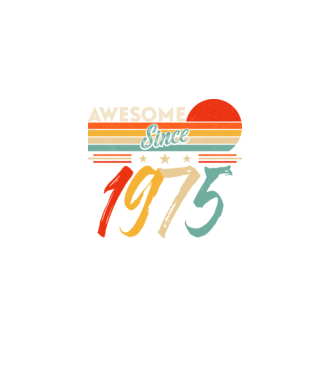Awesome since 1973 minta fekete pólón