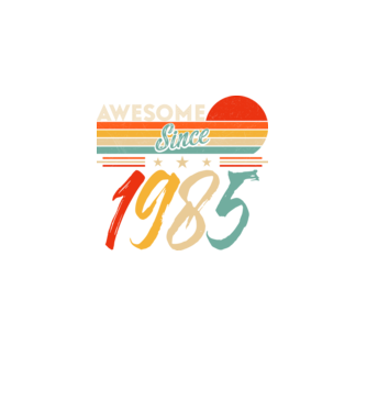 Awesome since 1985 minta fekete pólón