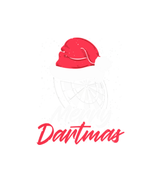 Merry Dartmas minta fekete pólón