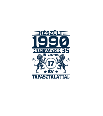 Készült 1990 minta szürke pólón