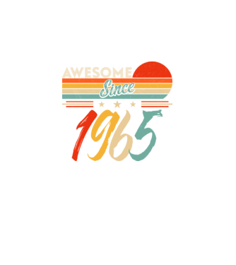 Awesome since 1965 minta fekete pólón