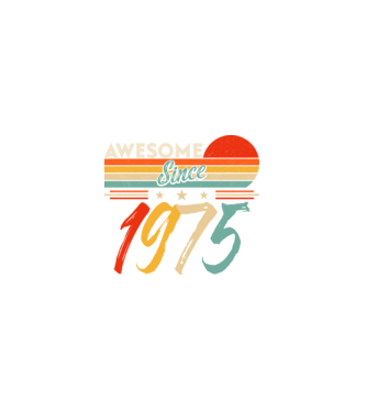 Awesome since 1973 minta fekete pólón