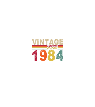 VINTAGE 1984 minta fekete pólón