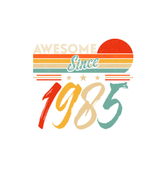 Awesome since 1985 minta homokszín pólón