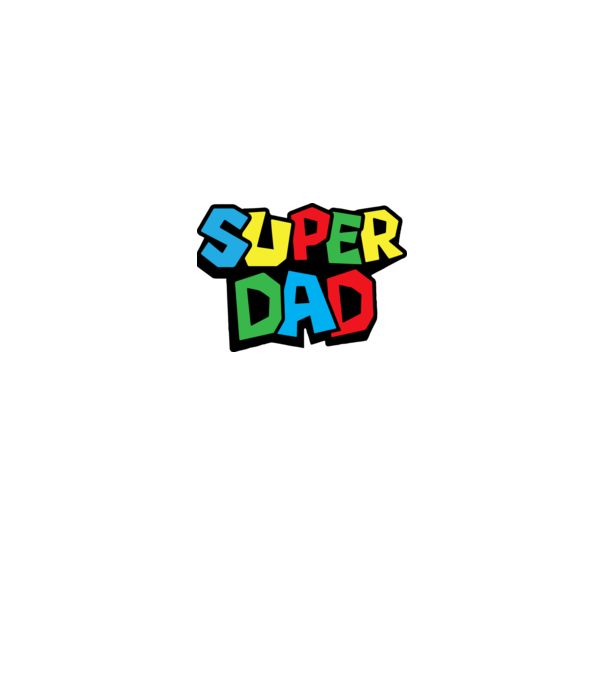 Super Dad minta királykék pólón