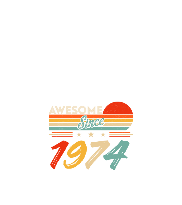 Awesome since 1974 minta fekete pólón