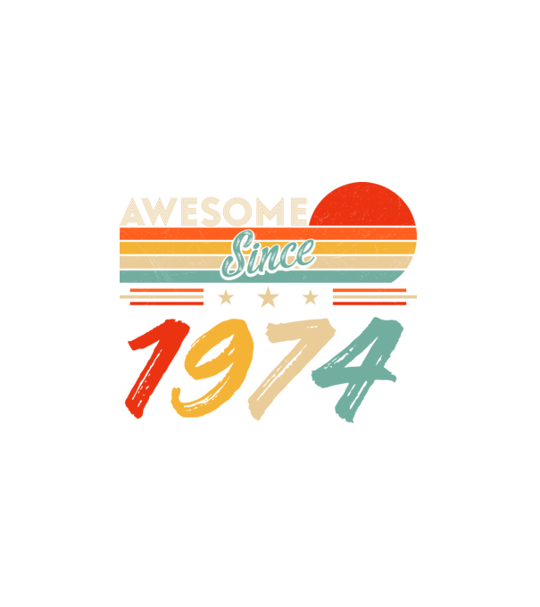 Awesome since 1974 minta fehér pólón