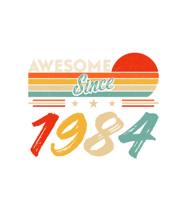 Awesome since 1984 minta fehér pólón