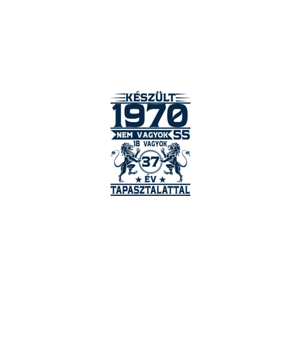 Készült 1970 minta szürke pólón