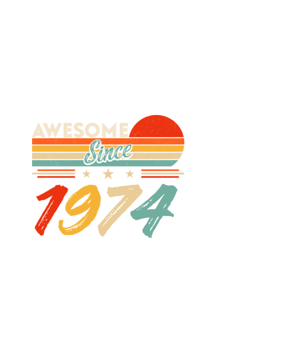 Awesome since 1974 minta fehér pólón