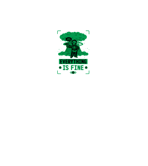 Fallout Vault Boy minta fekete pólón