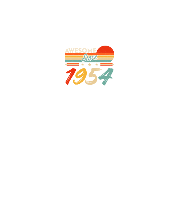 Awesome since 1954 minta fekete pólón