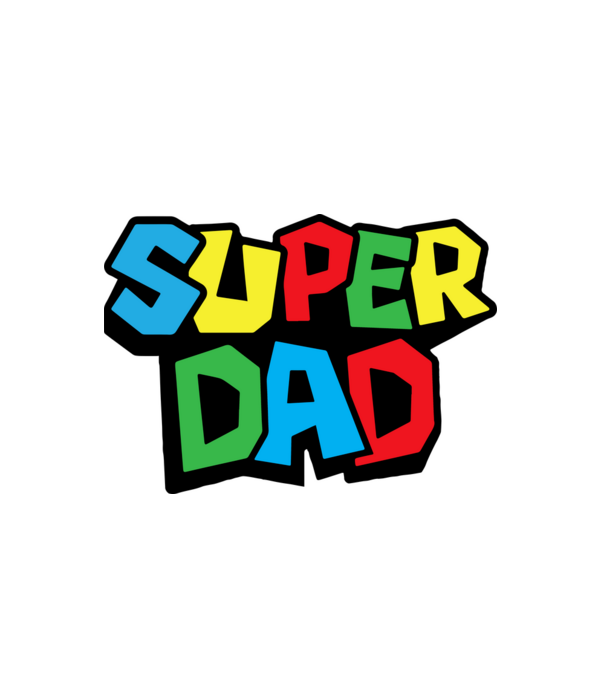 Super Dad minta fehér pólón