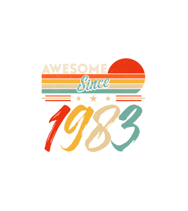 Awesome since 1983 minta fehér pólón