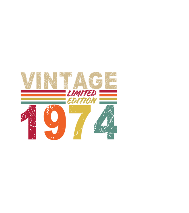 VINTAGE 1974 minta fekete pólón