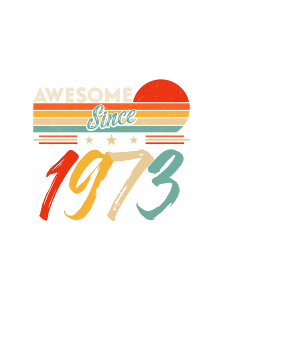 Awesome since 1973 minta fekete pólón
